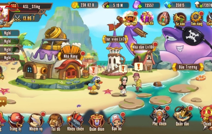 Acc Đảo kho báu Vip Acc Đảo kho báu Vip