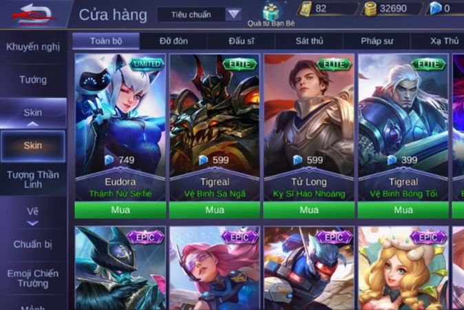 Acc Mobile Legends VIP miễn phí