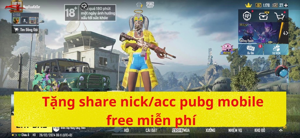 Acc Pubg Miễn Phí 