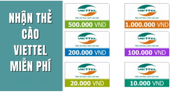 Nhận thẻ Viettel miễn phí