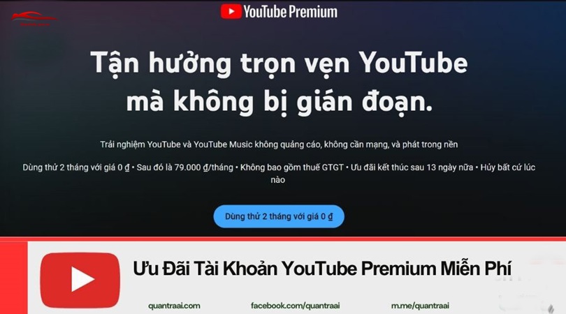 Tài khoản Youtube Premium miễn phí Tài khoản Youtube Premium miễn phí