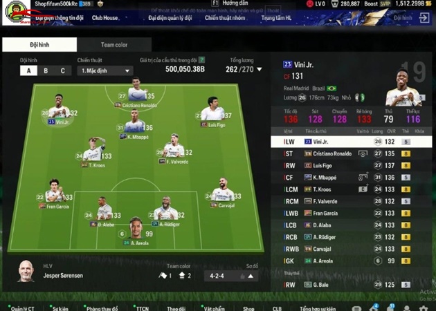 Tặng Acc FiFa Online 4