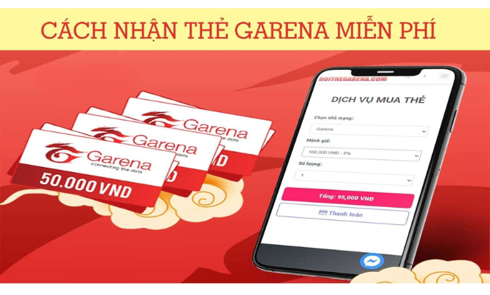 Thẻ nạp garena miễn phí