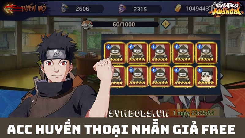 acc Huyền Thoại Nhẫn Giả miễn phí (1)